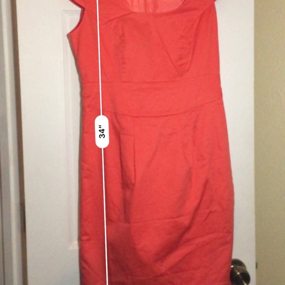 Coral Cap Sleeve Midi Dress - Picture 2 of 5